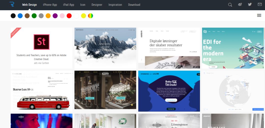 既然behance已经阵亡了那这些设计资源网站你就必须get了