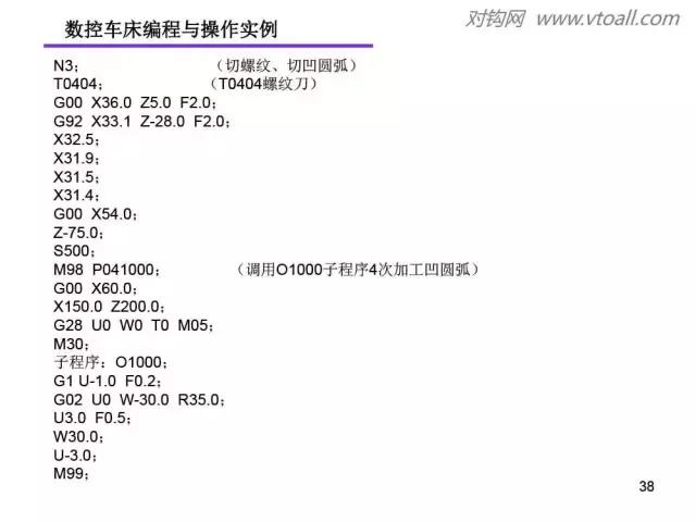 法那科數控車編程實例