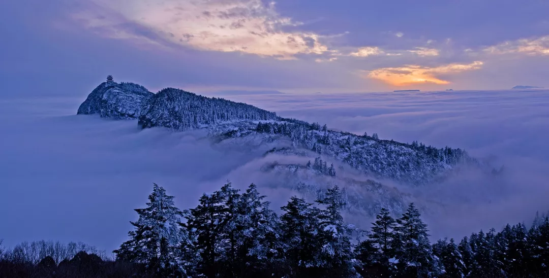 一场白雪峨眉山告诉你什么叫立冬