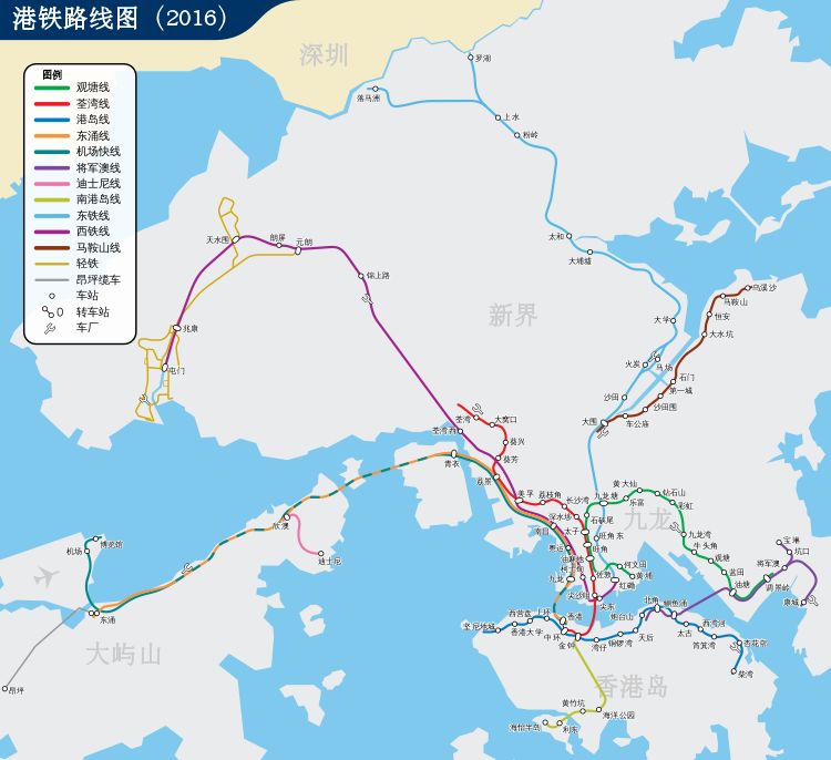 港鐵就是我們常說的mtr,包括了東鐵線,觀塘線,荃灣線,港島線,東涌線