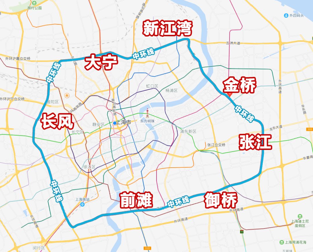 上海环中国自驾路线图图片