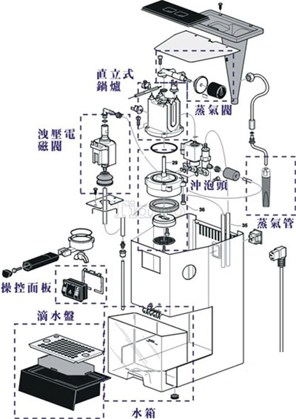 胶囊咖啡机原理图片