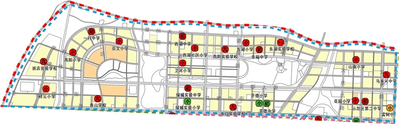 未來17年內濮陽市城區小學中學規劃都在這裡