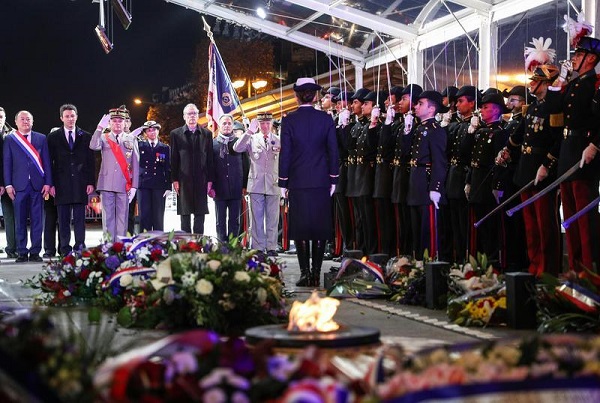 法國舉行儀式悼念參與一戰亞洲人 中國大使獻花圈 國際 第2張