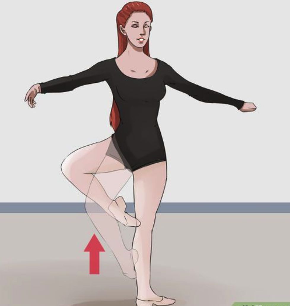 芭蕾术语passe动作图图片