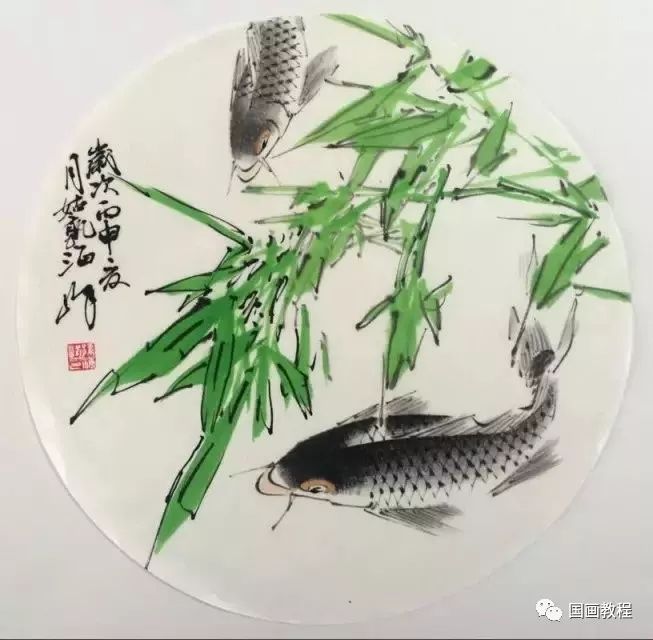 寫意魚小品畫魚就是這麼簡單