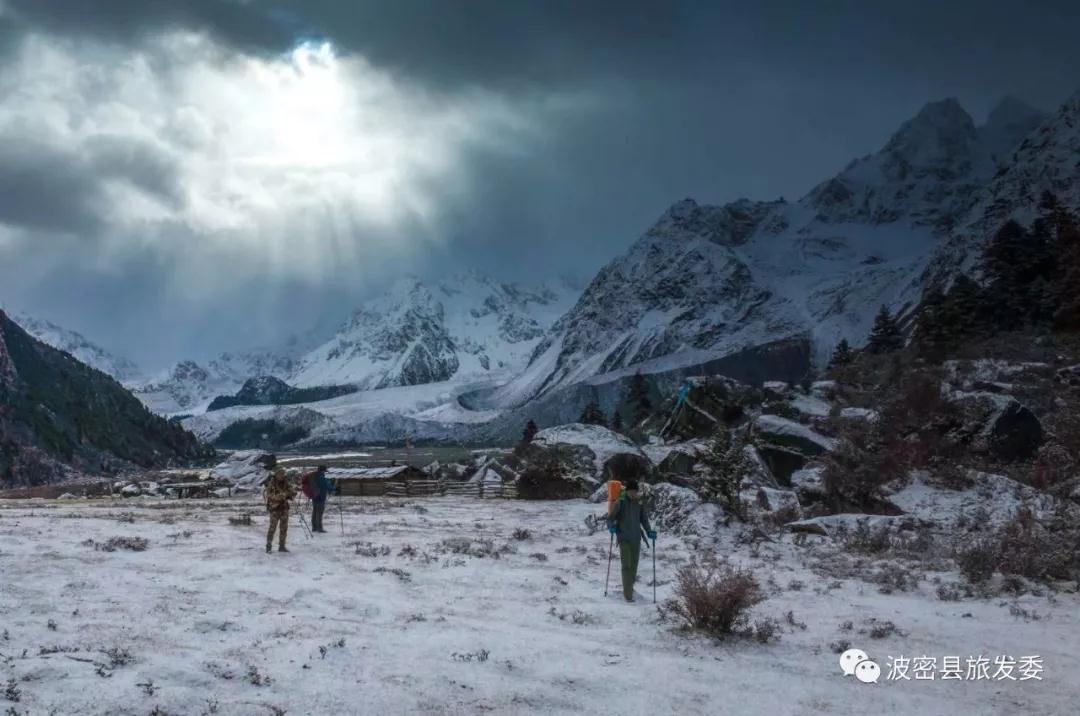 冰川 雪景,才是波密这个初冬季节的最佳cp