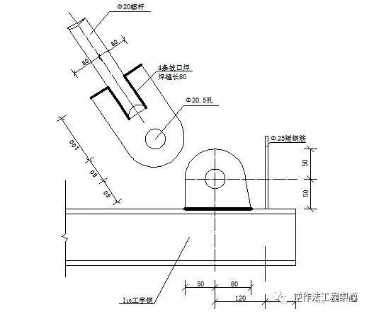 工字钢对接焊加强版图图片