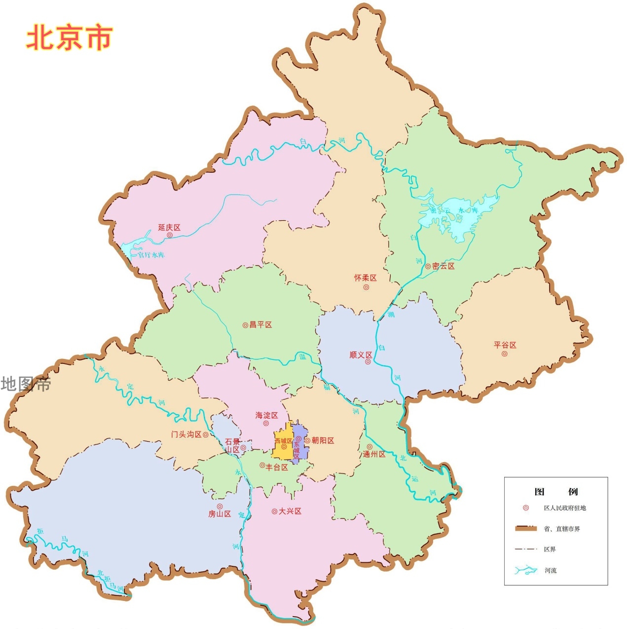 河北包围北京地图图片