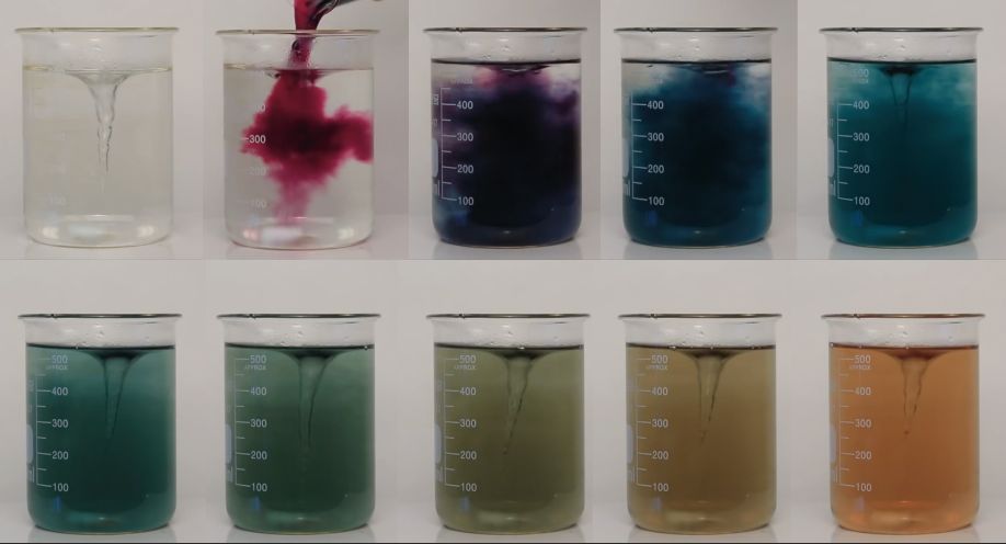 高锰酸钾兑水后颜色图片