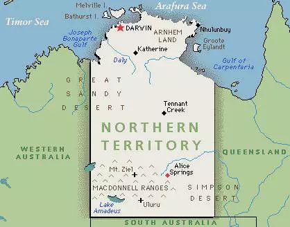 北领地地图图片