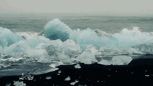冰川融化动态图图片