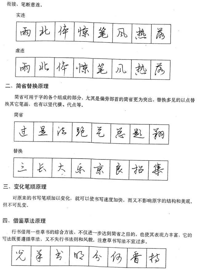 鋼筆行書筆法