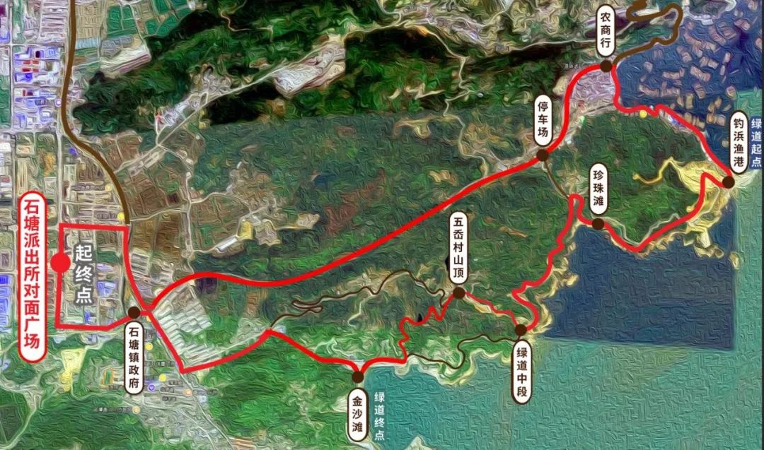 温岭环山绿道全程图图片