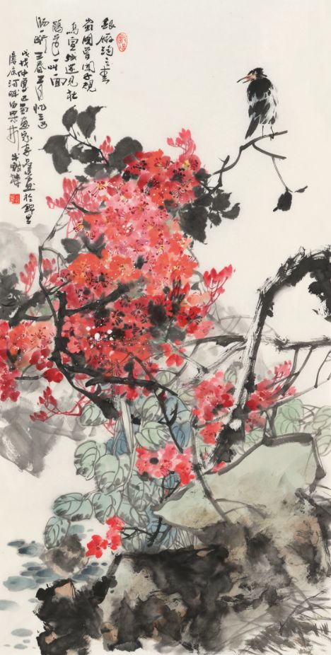 国画经典第125期当代著名花鸟画家李昌彦精品展