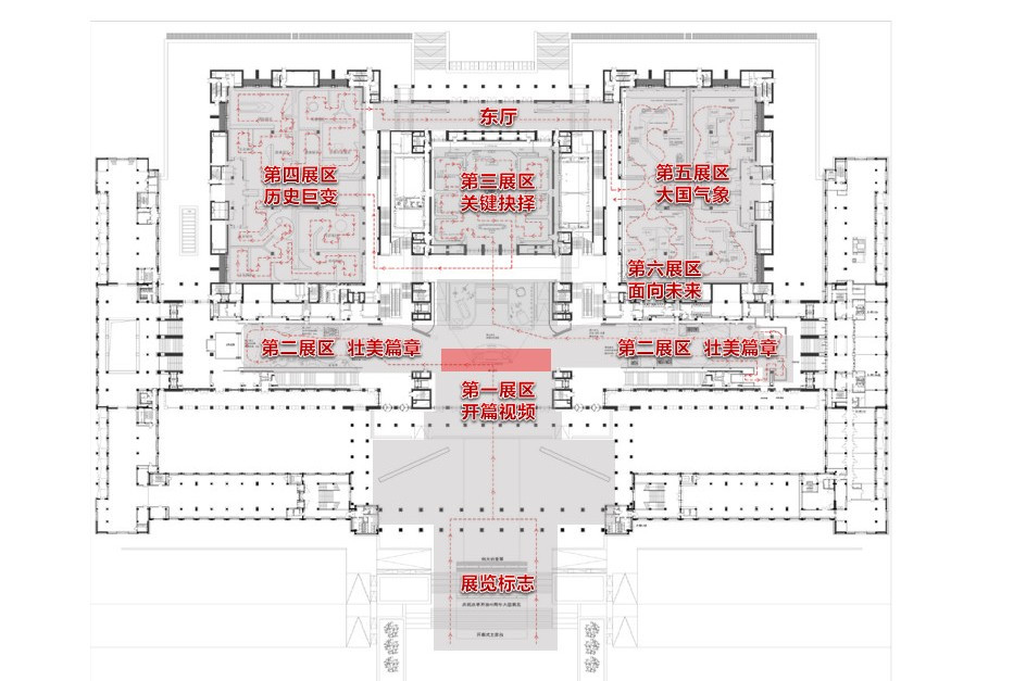 国家博物馆平面图简单图片