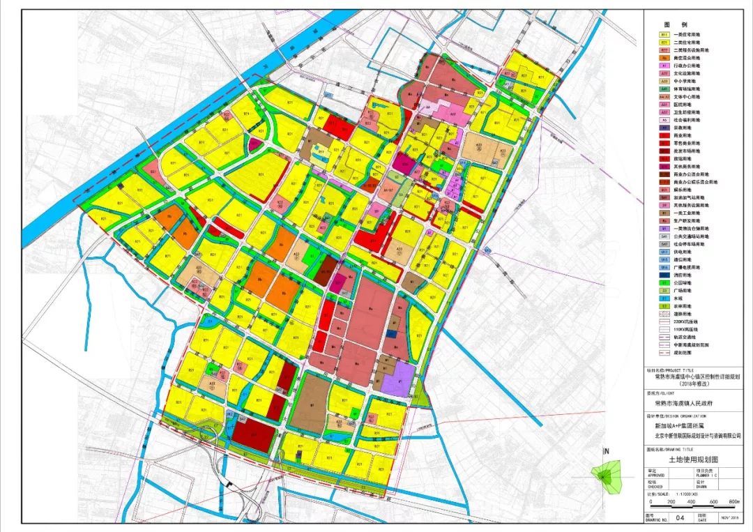 本次规划修改的土地使用规划图同时结合常熟市教育设施布局要求