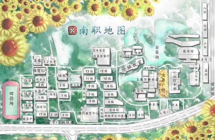 南京城市职业学院地图图片