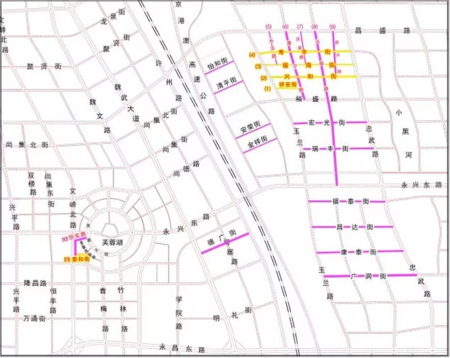 許昌市人民政府決定對11條新規劃建設道路進行命名.