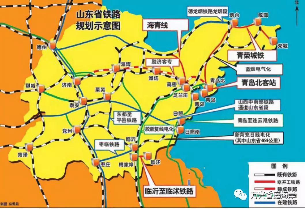 南下上海,只需4小时青连铁路向北衔接胶济客运专线,青荣城际铁路