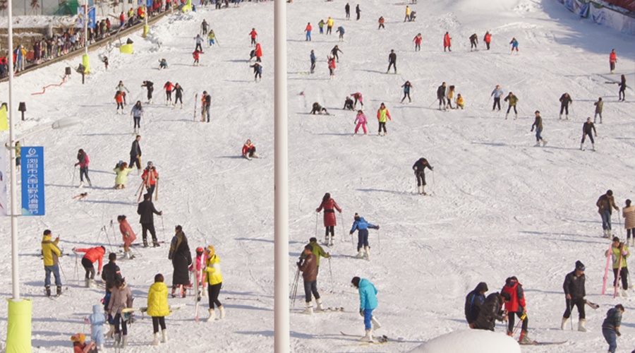 浏阳室外滑雪场图片