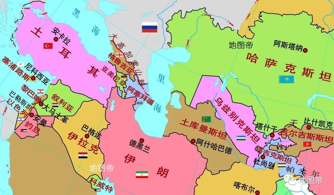 土库曼斯坦地理位置图片