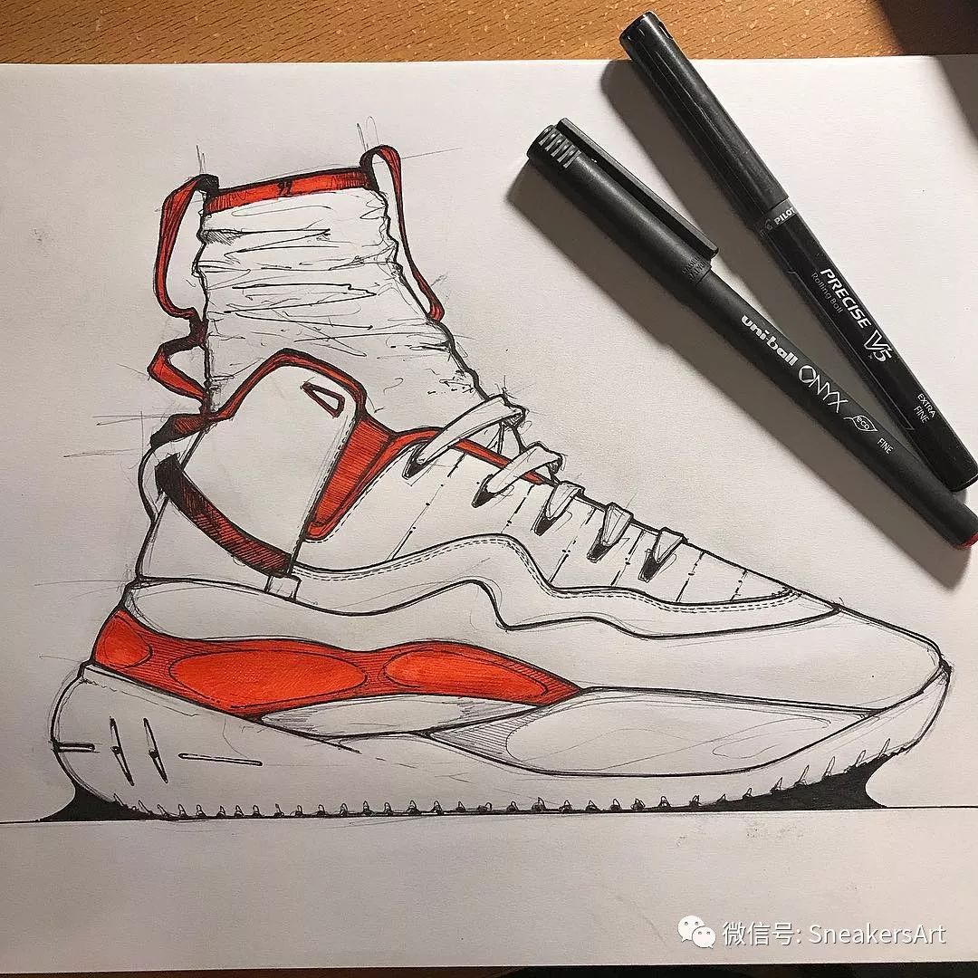 鞋設sneakerart球鞋手繪設計及球鞋插畫欣賞