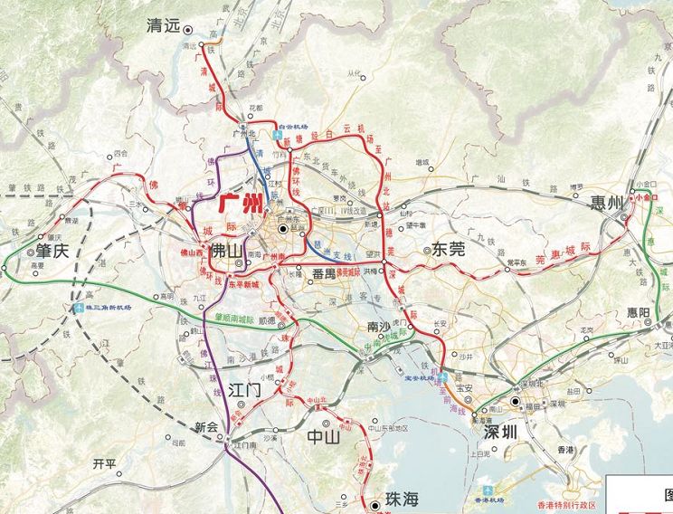 穗莞深城轨二期线路图图片