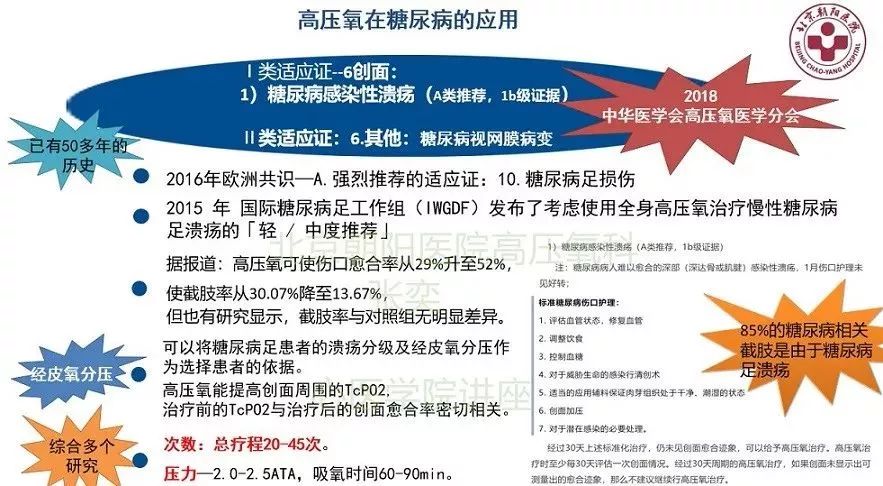 高压氧与糖尿病足内分泌科医师在高压氧科的轮转心得