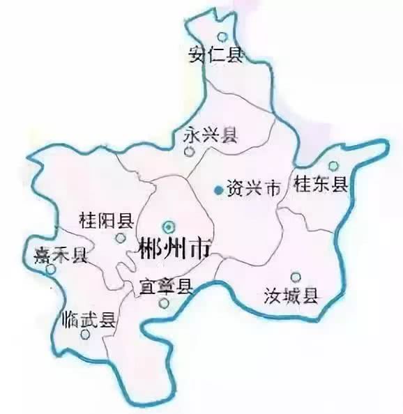 郴州各县地图图片