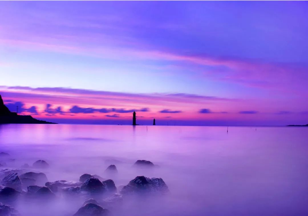 紫色大海壁纸图片