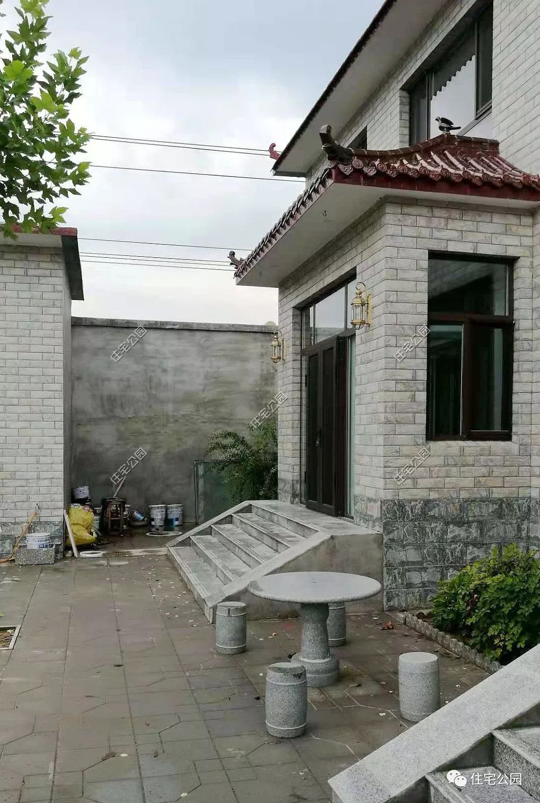 河南农村盖房子带院子图片
