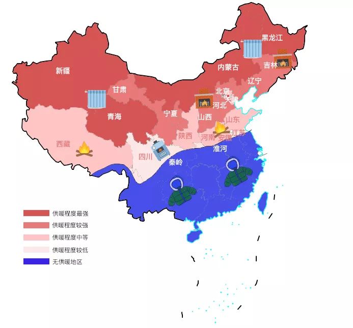 集中供暖地图图片