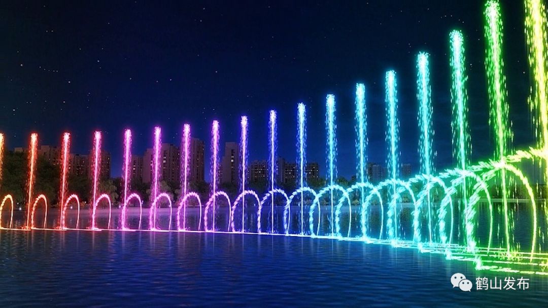 鹤山公园音乐喷泉图片