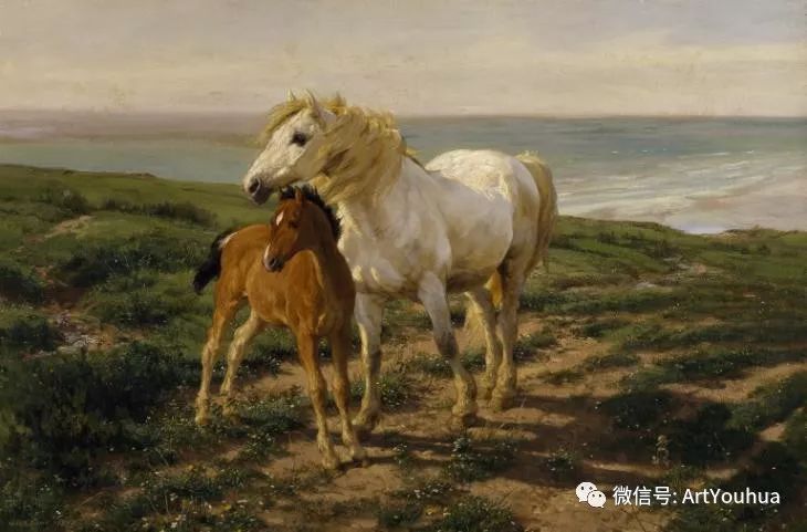 牛羊风景油画欣赏英国画家henrywilliambanksdavis