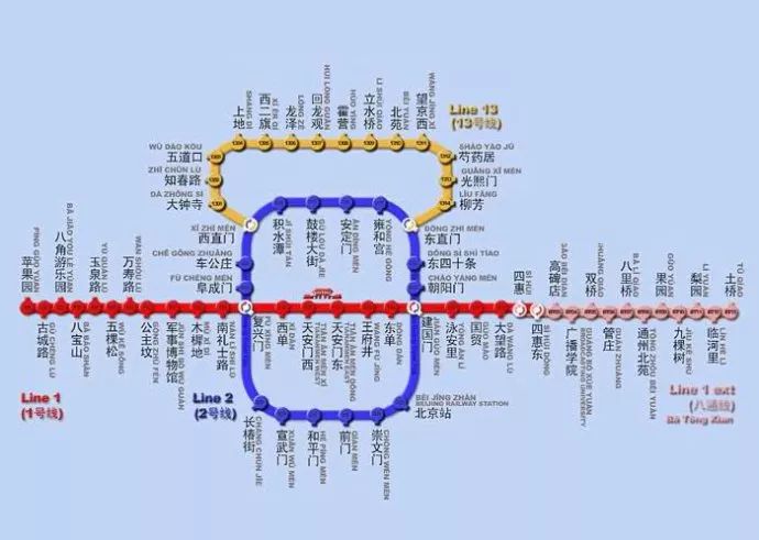 图解北京地铁的巨大变迁