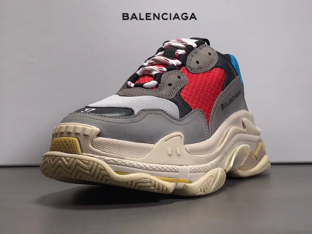 藍紅 意產plus版 balenciaga tripe-s 巴黎世家復古