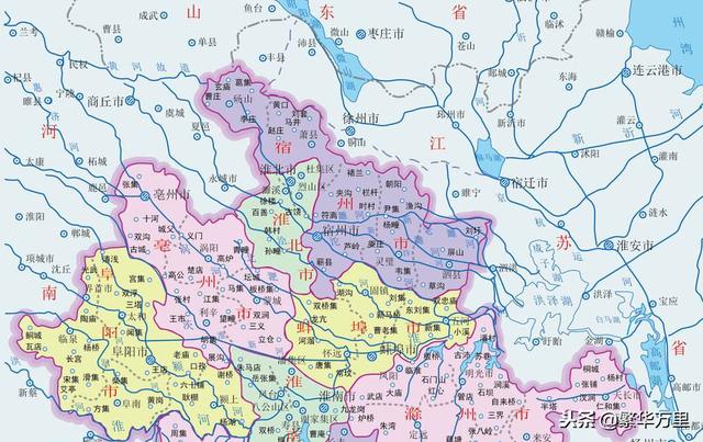 江蘇省最北部的2個縣,1955年,為何劃分給了安徽省宿州?