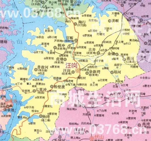 汪岗镇位于商城县南部山区,距县城9公里,东依金刚台国家地质公园,南接