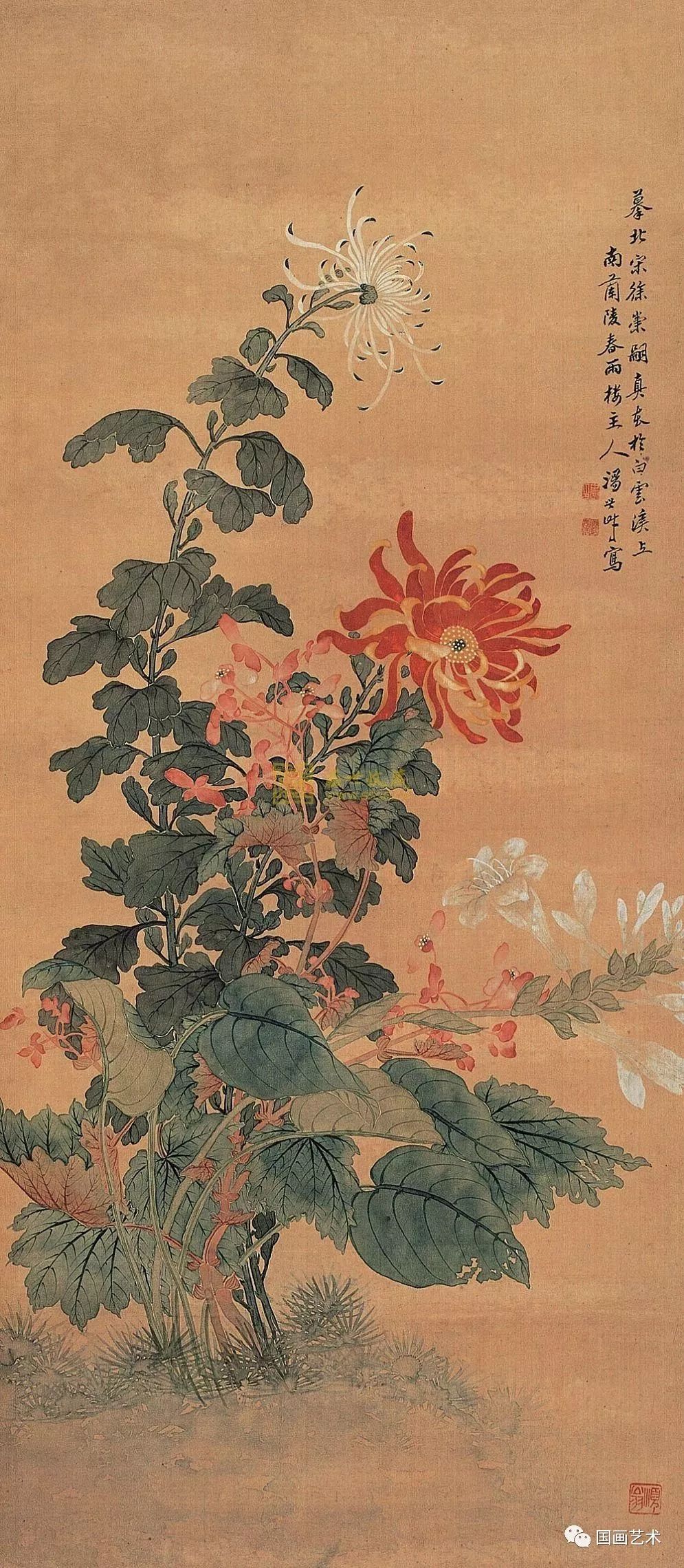 清代名家:汤世澍花鸟作品欣赏