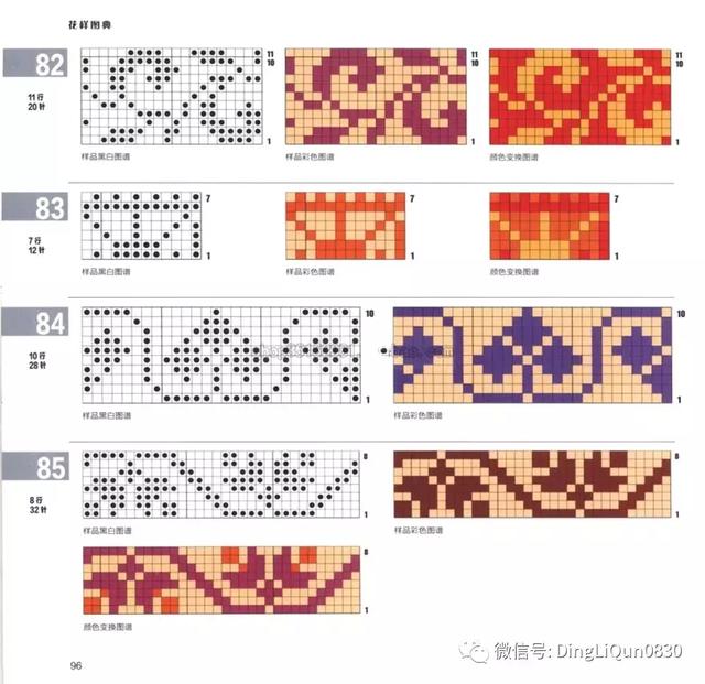 【编织教程】168种提花图案编织图典(中文收藏版)
