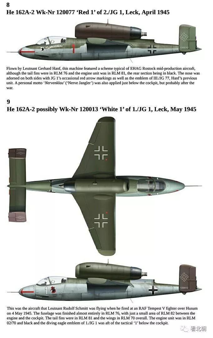 纳粹德国最后的国民战机:he162喷气式战斗机图集