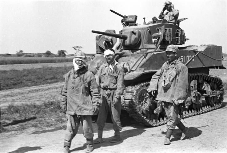 1949年美军镜头下国民党在大陆最后一支装甲部队