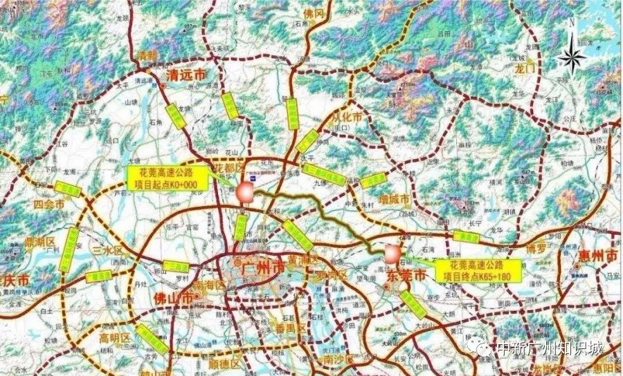 花莞高速东延线规划图图片