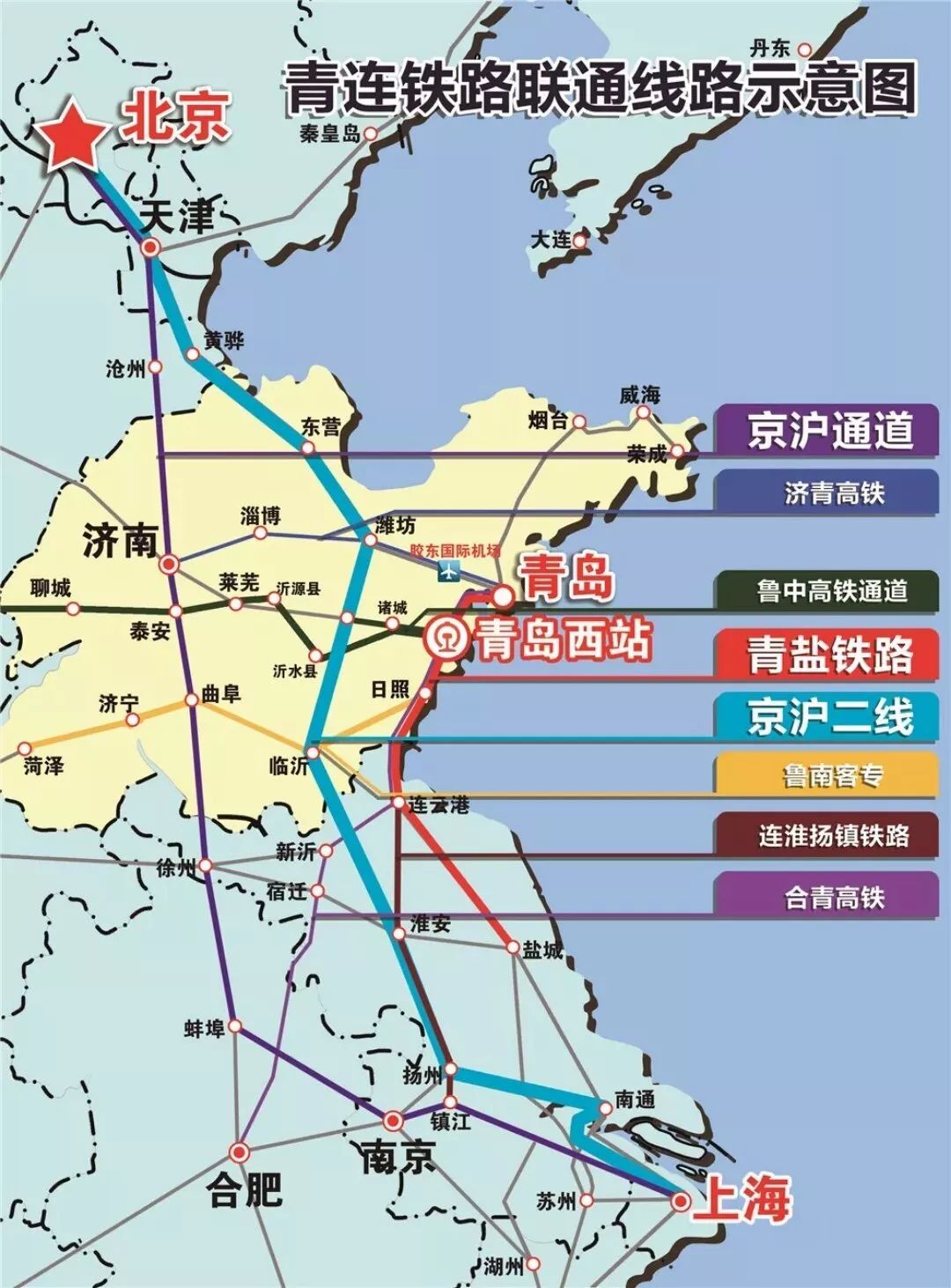 青岛到临沂高铁线路图图片