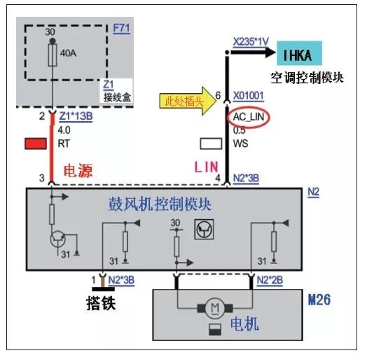 宝马525li鼓风机拆装图图片