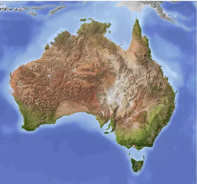 澳大利亚大陆地形中部图片