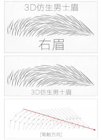 仿真眉画法视频教程图片