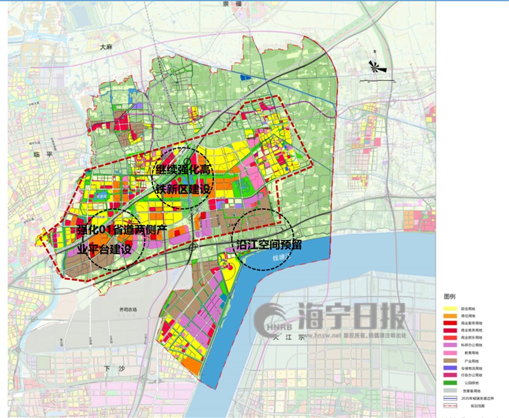 杭海新城位於杭州擁江發展軸帶內的海寧江灣地區,規劃區域周邊核心