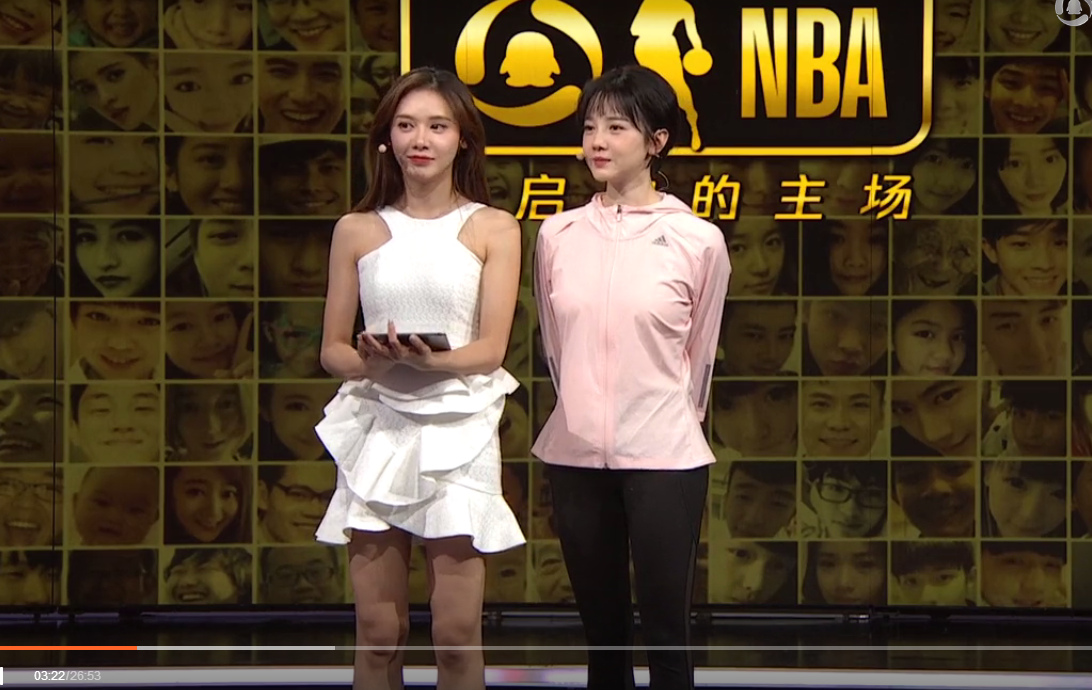 無p鏡頭下真實腿型!nba美娜開篷裙被吐槽,兩男解說只盯著陳小紜